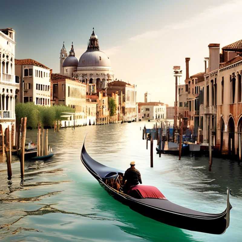 Three long-term traveler couples strolling hand-in-hand along the charming canals of Venice, Italy, captivated by the city's timeless allure during their 4-day spring sojourn.