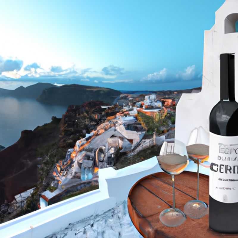 Visite du village d'Oia à Santorin, Grèce, au printemps
