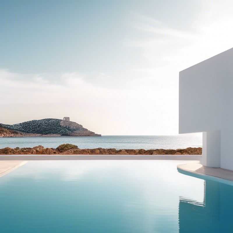 Ibiza, Espagne : Une vue idyllique illustrant le coût de la vie sur l'île. (Ibiza, Spain: An idyllic view illustrating the cost of living on the island.)