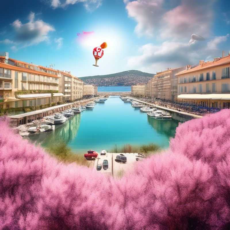 Toulon ensoleillé: Une vue idyllique de la ville portuaire, idéale pour illustrer le meilleur moment pour visiter.