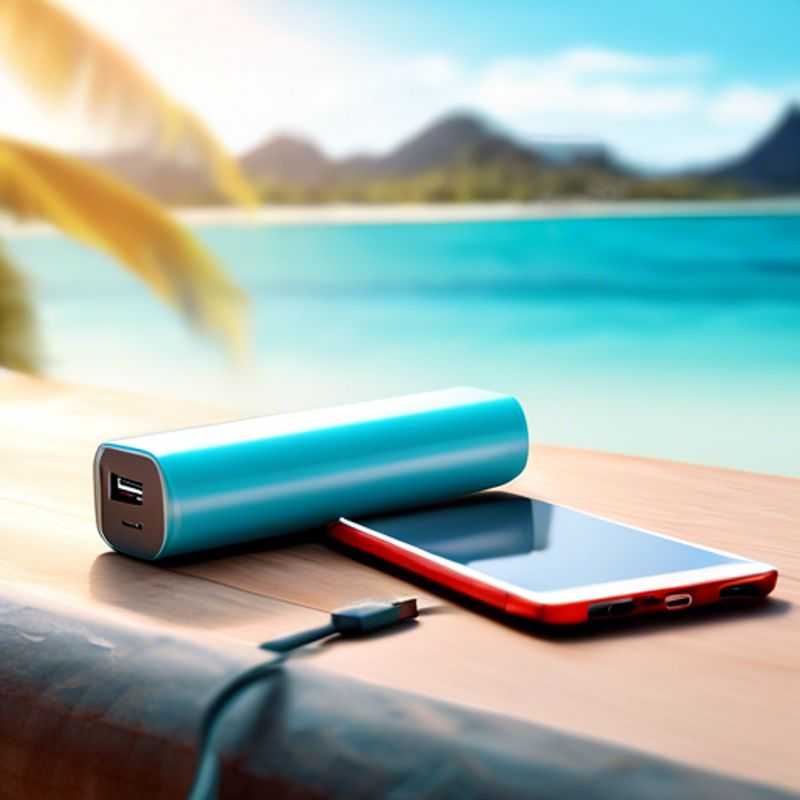 Une banque d'alimentation portable ou chargeur portable pour recharger vos appareils en déplacement.