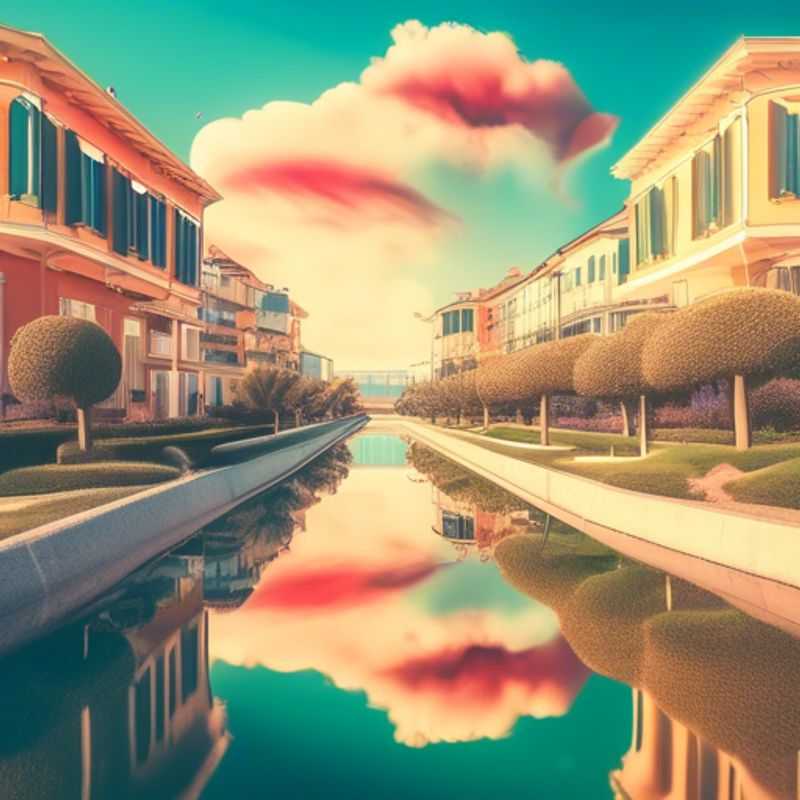 Three seasoned travelers immersed in the vibrant spring atmosphere of Viareggio, Italy, capturing the essence of this charming coastal town with its colorful facades and lively piazzas.
