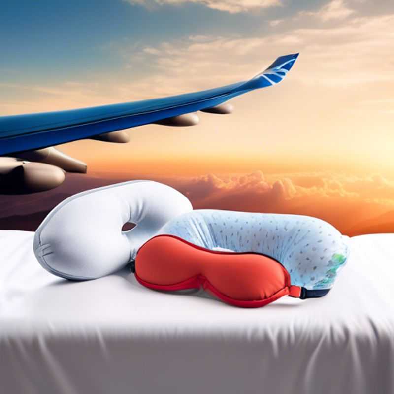Un oreiller de voyage et un masque pour les yeux, parfaits pour les longs vols ou les trajets en bus.