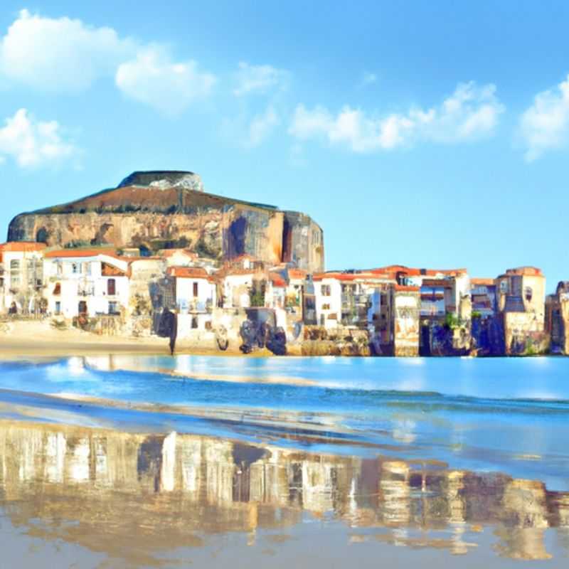 A solitary traveler basks in the tranquility of Cefalù, Italy, during a weeklong winter escape. The charming town's snow-capped mountains and serene beaches offer a picturesque backdrop for introspection and rejuvenation.
