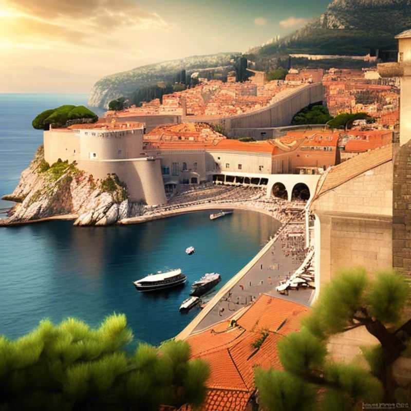 Here are a few options for alt text in Spanish for an image of Dubrovnik, Croatia in an article about the cost of visiting:
