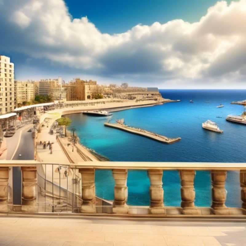 Sliema, Malte : Vue de la ville côtière, utile pour illustrer le coût de la vie touristique.