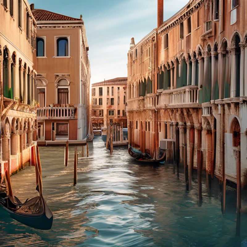Venise, Italie: Un canal pittoresque, reflétant les coûts potentiels d'une visite. (Venice, Italy: A picturesque canal, reflecting the potential costs of a visit.)