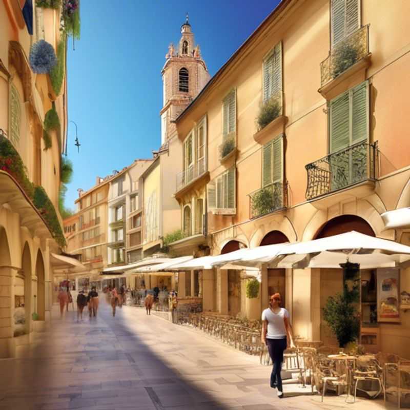 Disfruta de la vista en los Jardines de María Serena en Menton&#44; Francia durante la primavera