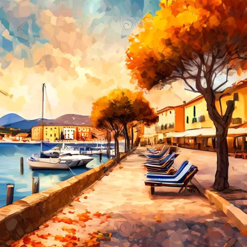 Olbia, Sardaigne : Vue pittoresque de la ville côtière.