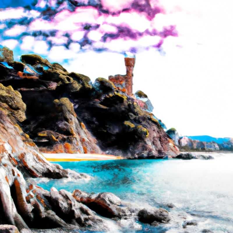 Three couples strolling along the sun-kissed beach of Lloret de Mar, Spain, with the azure Mediterranean Sea sparkling in the background, embarking on their week-long autumn adventure.