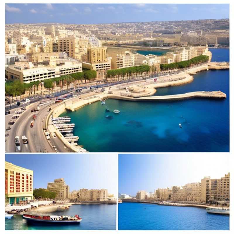 Sliema, Malte : Vue de la ville côtière, pour illustrer le coût de la vie pour les touristes.