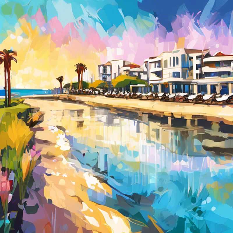 Larnaca, Chypre : Une vue pittoresque de la ville, idéale pour illustrer un article sur le coût d'un séjour à Larnaca.