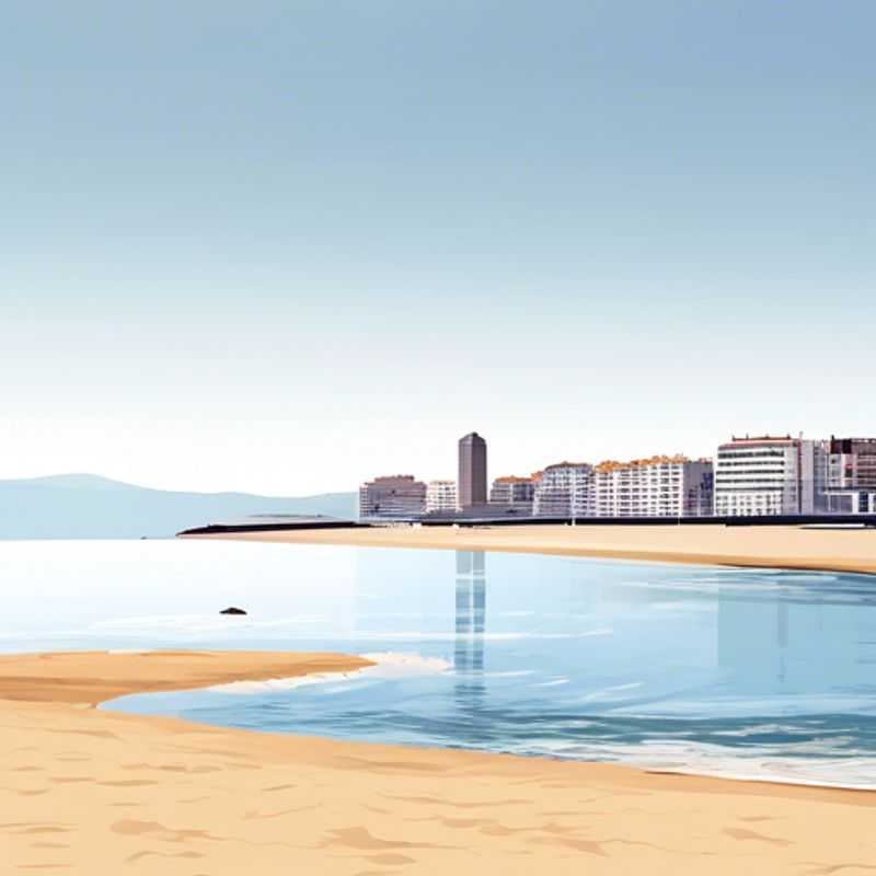 Three youthful adventurers, The Gap Year Travelers, reveling in the sun-drenched seaside charm of La Coruña, Spain, during their 24-hour summer sojourn - a vibrant snapshot of their global odyssey.