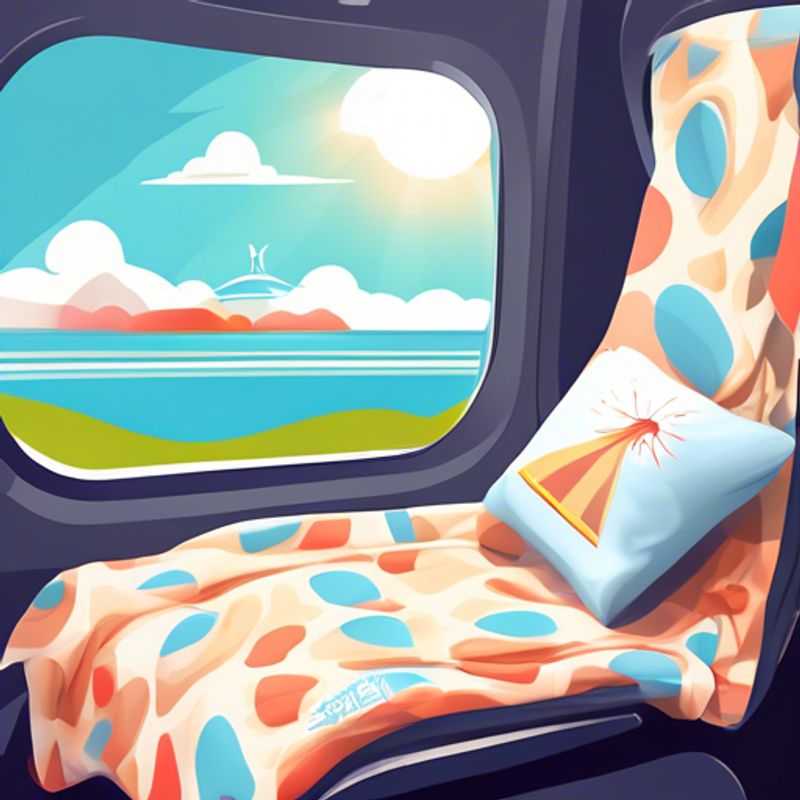 Un oreiller et une couverture de voyage pour un confort optimal pendant les vols ou les trajets en bus.