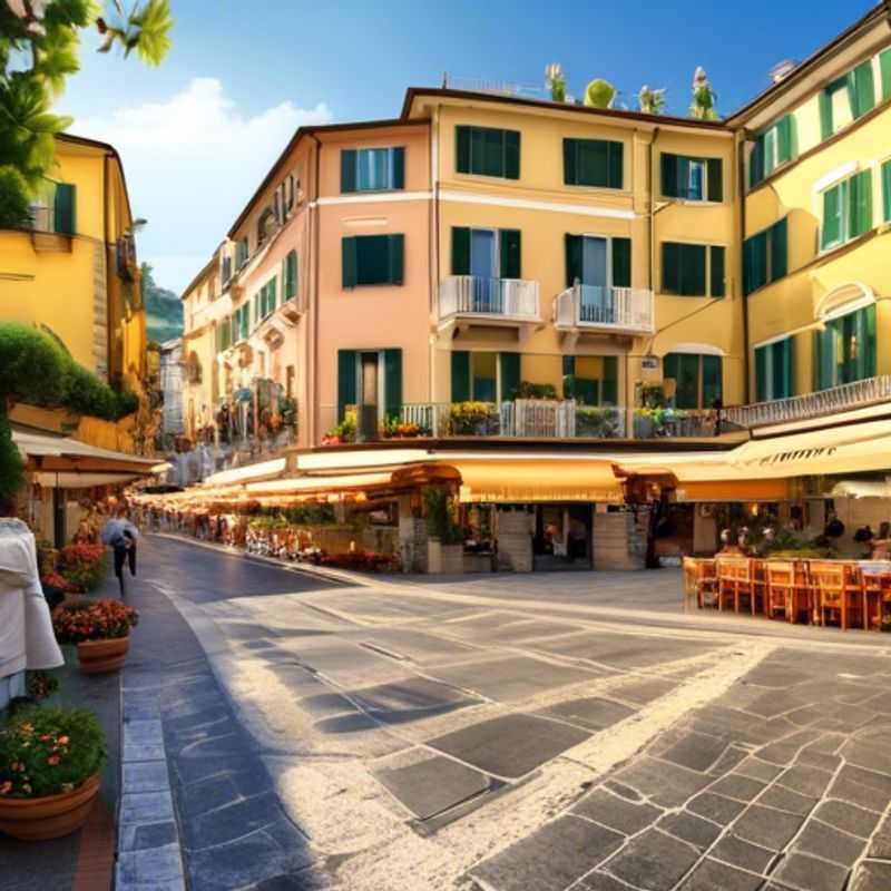 A family of the Gap Year Travelers strolling along the picturesque seaside promenade of Sorrento, Italy, taking in the vibrant colors and charming ambiance of this coastal town during their 24-hour spring adventure.