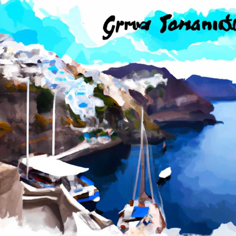 Visite printanière à la plage de Kamari à Santorin, Grèce