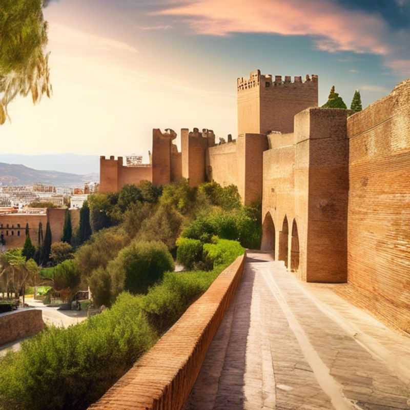 Three couples, The Romantic Travelers, strolling hand-in-hand along the picturesque seaside promenade of Malaga, Spain, basking in the warm embrace of the spring sun during their 5-day getaway.