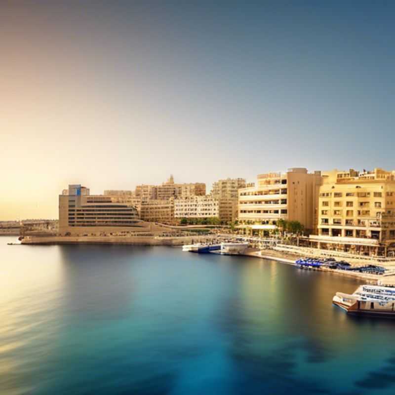 Sliema, Malte : vue panoramique de la ville côtière, illustrant son charme et son ambiance.