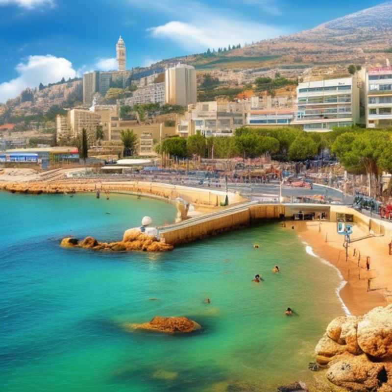 Haifa, Israël : Vue panoramique de la ville côtière, illustrant son charme et sa beauté.