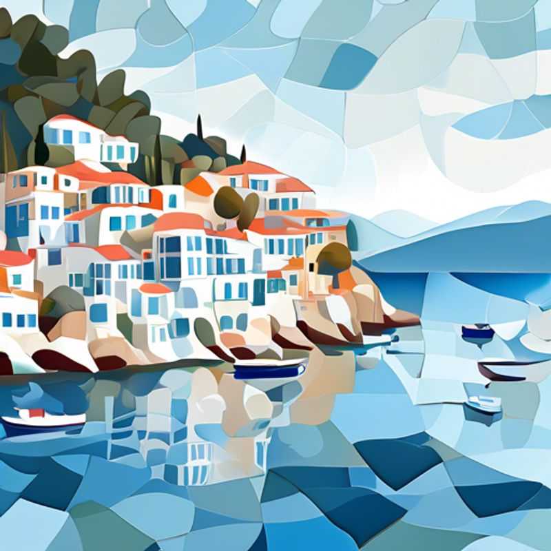 Skopelos, Grèce: Vue pittoresque illustrant le coût de la vie sur l'île.