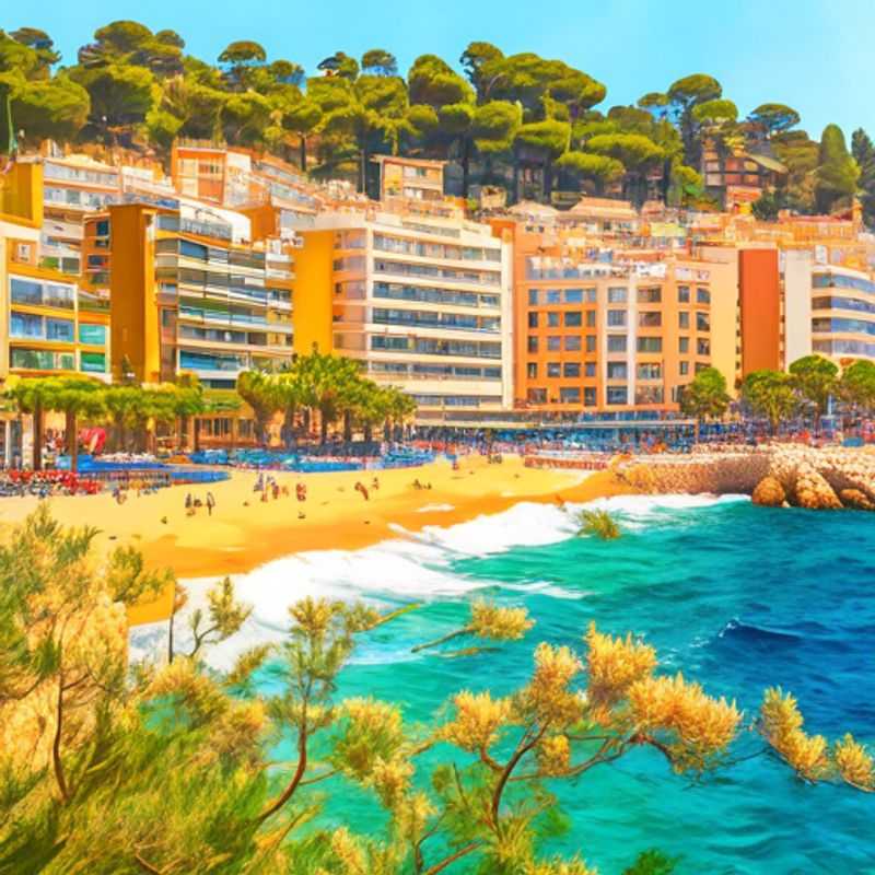 Lloret de Mar, Espagne : une vue magnifique illustrant le climat méditerranéen de la Costa Brava.
