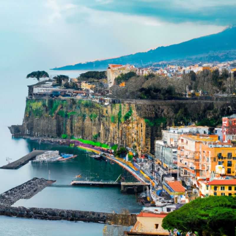 A solitary traveler strolls along the vibrant streets of Sorrento, Italy, surrounded by the pastel hues of spring, embracing the charm of this captivating town on a 4-day solo adventure.