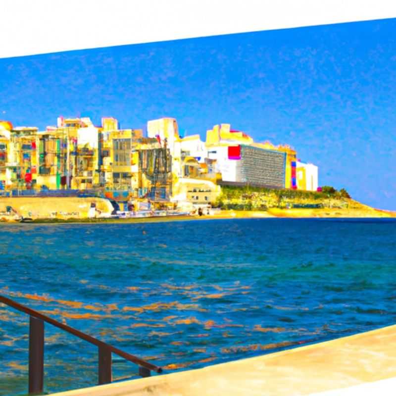 Une balade nocturne sur la côte de Sliema au printemps