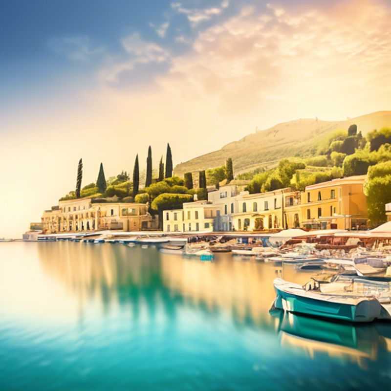 Un couple de voyageurs de longue date admirant la beauté idyllique de la vieille ville de Corfou, en Grèce, lors de leur séjour de deux semaines pendant l'été.