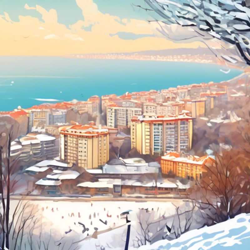 Una viajera solitaria, La Viajera Presupuestaria, se deleita con la belleza invernal de Varna, Bulgaria, durante su estadía de dos semanas en esta encantadora ciudad costera del Mar Negro.