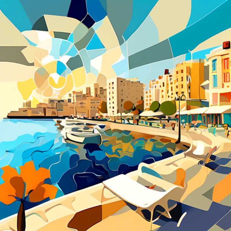 Sliema, Malte : vue panoramique de la ville côtière, illustrant son charme et son ambiance.