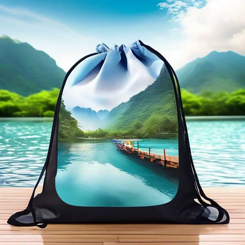 A close-up view of a waterproof bag designed to keep wet clothes separate and dry, featuring a durable zipper and a clear window for easy identification of contents.