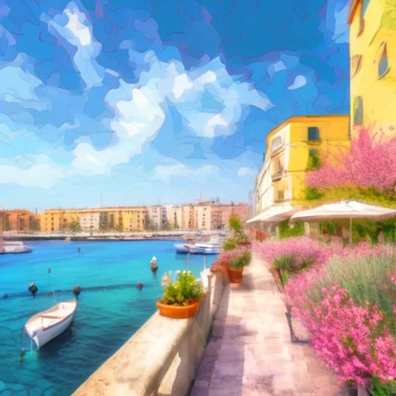 A lone figure standing before the ancient ruins of Taranto, Italy, captivated by the city's timeless allure as The Romantic Traveler explores the enchanting sights and hidden gems of this coastal gem during a 3-week spring sojourn.
