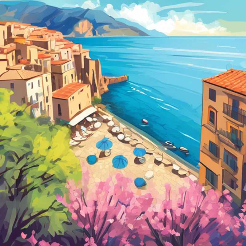 The Budget Traveler standing in awe before the majestic Norman Cathedral of Cefalù, its striking façade rising majestically against the azure Sicilian sky, on a captivating 3-day spring sojourn in this enchanting Italian coastal town.