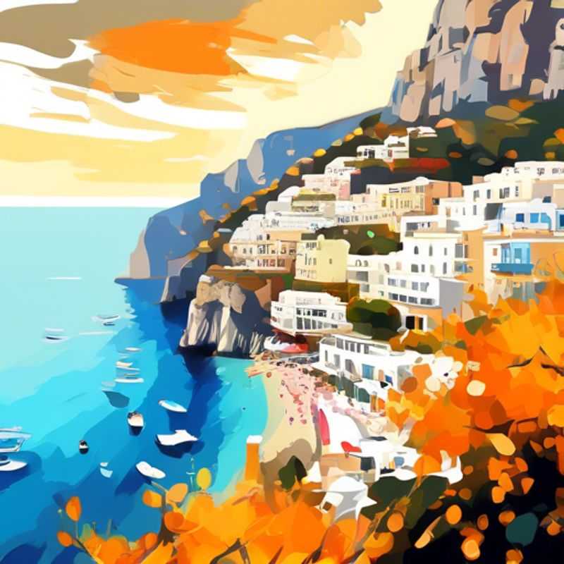 Capri ensoleillée: Une vue idyllique de l'île, parfaite pour illustrer le meilleur moment pour visiter.