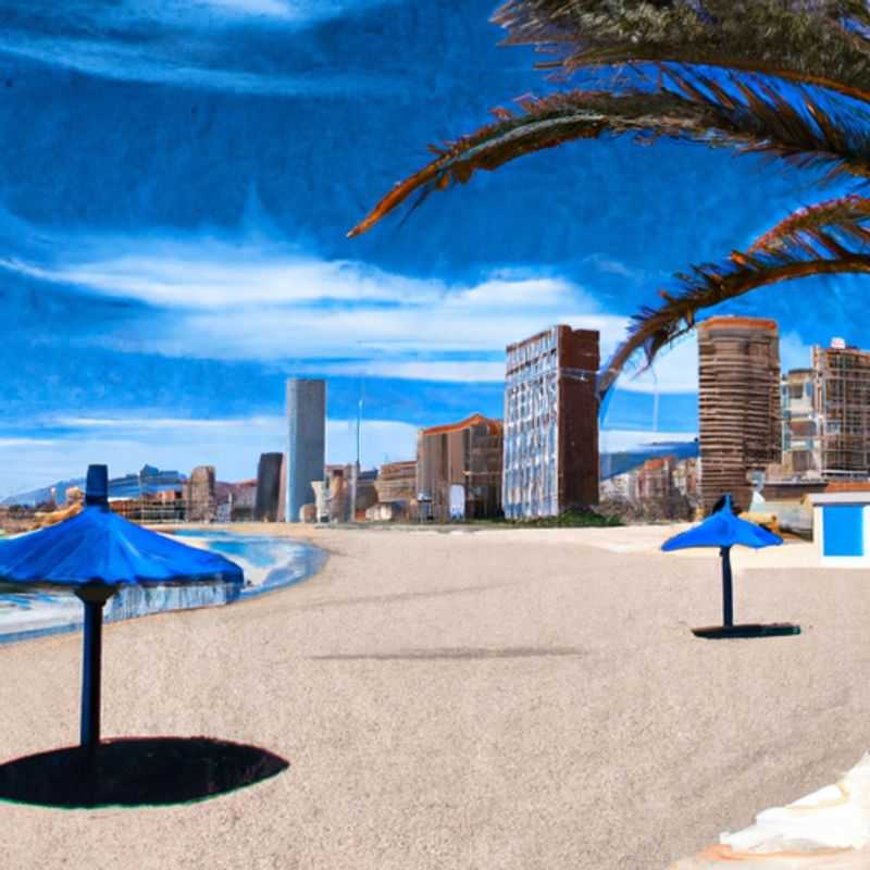 A family with cheerful children strolls along the sun-kissed Postiguet Beach in Alicante, Spain, during their memorable 2-week winter getaway, embracing the vibrant coastal charm of this Mediterranean gem.