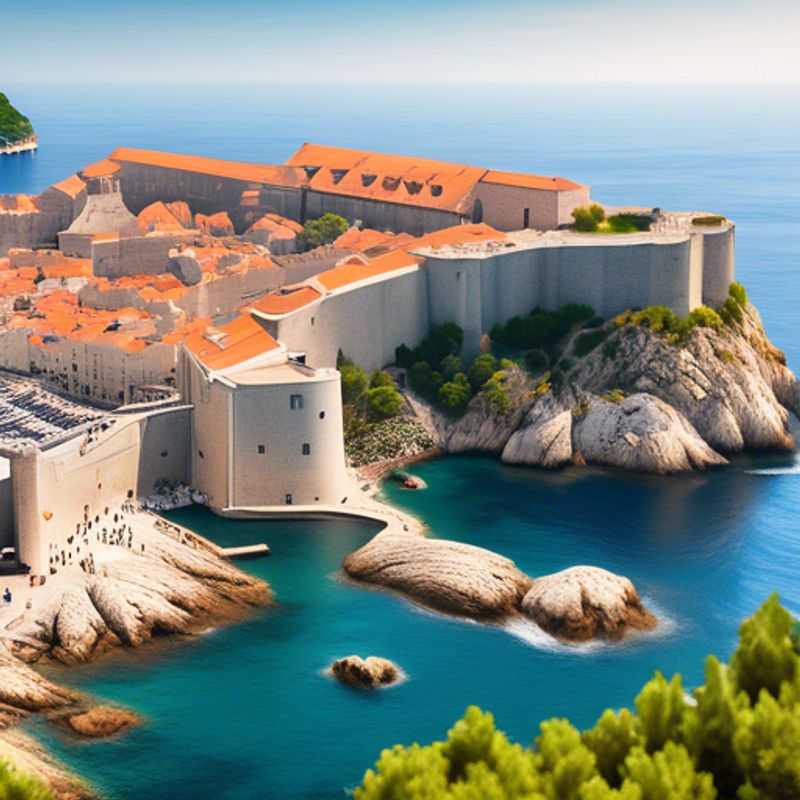 The Group Traveler's two couples strolling along the iconic ancient walls of Dubrovnik, Croatia, captivated by the city's timeless allure during their 5-day autumn adventure.
