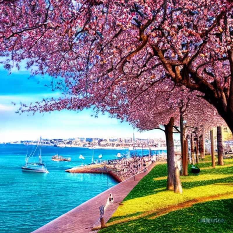 Here are a few options for alt text for an image of Cannes in an article about whether it's good for spring break, each with a slightly different focus: