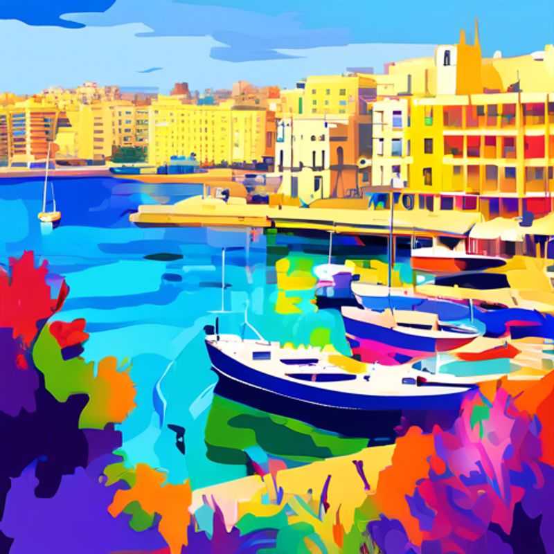Sliema, Malte : Vue de la ville côtière, utile pour illustrer le coût de la vie touristique.