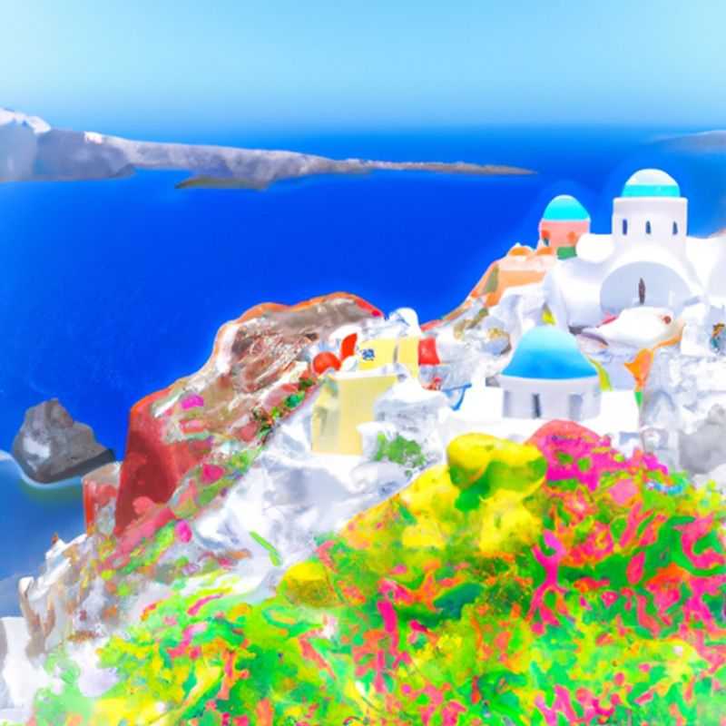 A solitary traveler basking in the radiant glow of Santorini's iconic blue-domed churches, set against the backdrop of the Aegean Sea's azure expanse, during a 4-day spring sojourn on this enchanting Greek island.