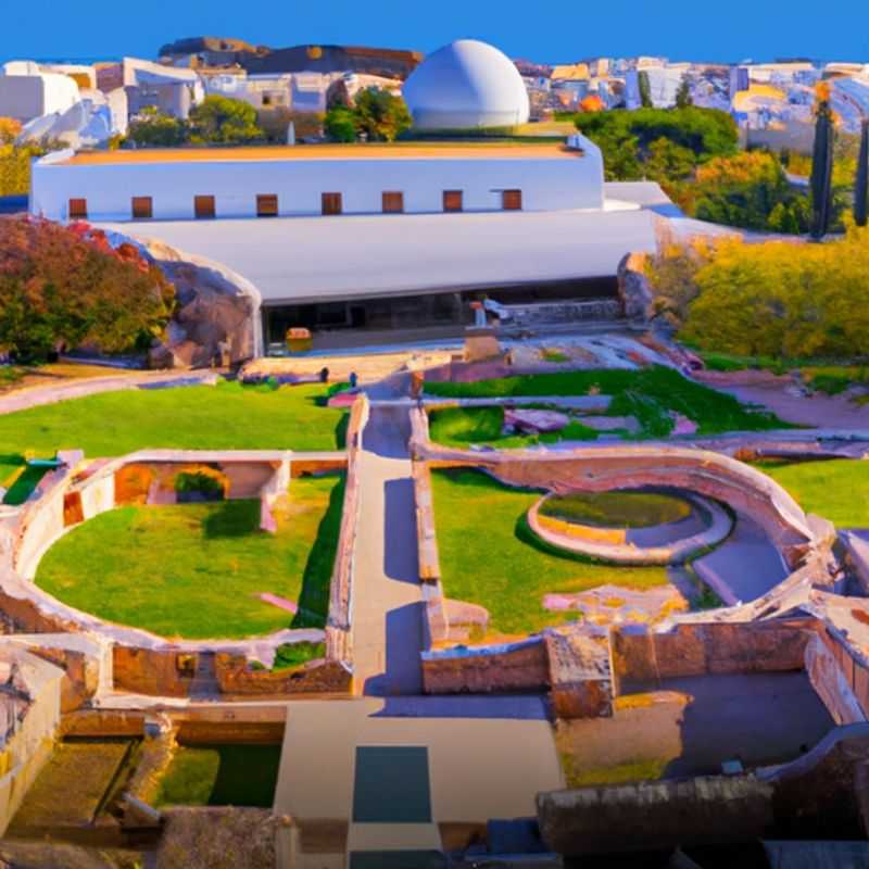 Two couples exploring the captivating ruins of the Palace of Knossos, a legendary labyrinth steeped in myth and history, during their weeklong spring adventure in Heraklion, Greece.