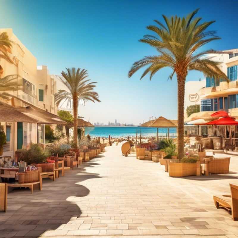 Tel Aviv, Israël : Vue animée du bord de mer, illustrant le coût de la vie potentiellement élevé de la ville.