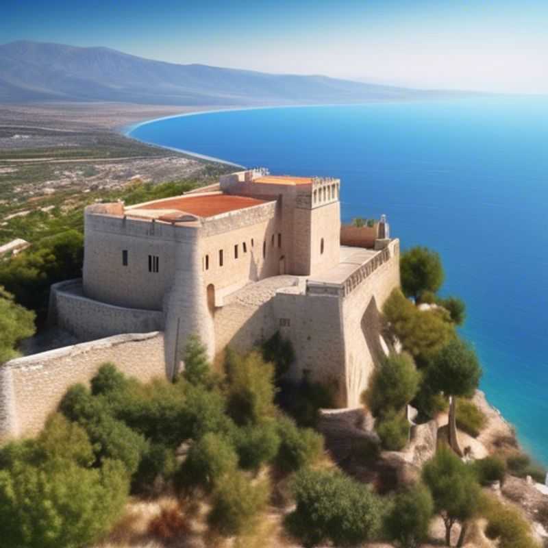 A solo traveler, The Weekend Traveler, strolling through the charming streets of Kalamata, Greece, surrounded by the warm hues of autumn, on a captivating one-week journey during the fall season.