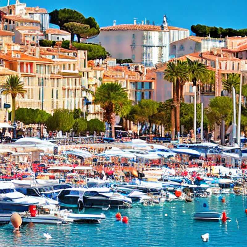 Here are a few options for alt text for an image of Cannes in an article about whether it's good for spring break, each with a slightly different focus: