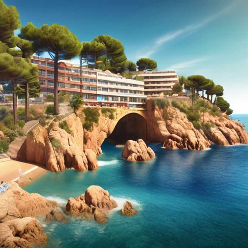 Lloret de Mar, Espagne : une vue magnifique illustrant le climat méditerranéen de la Costa Brava.