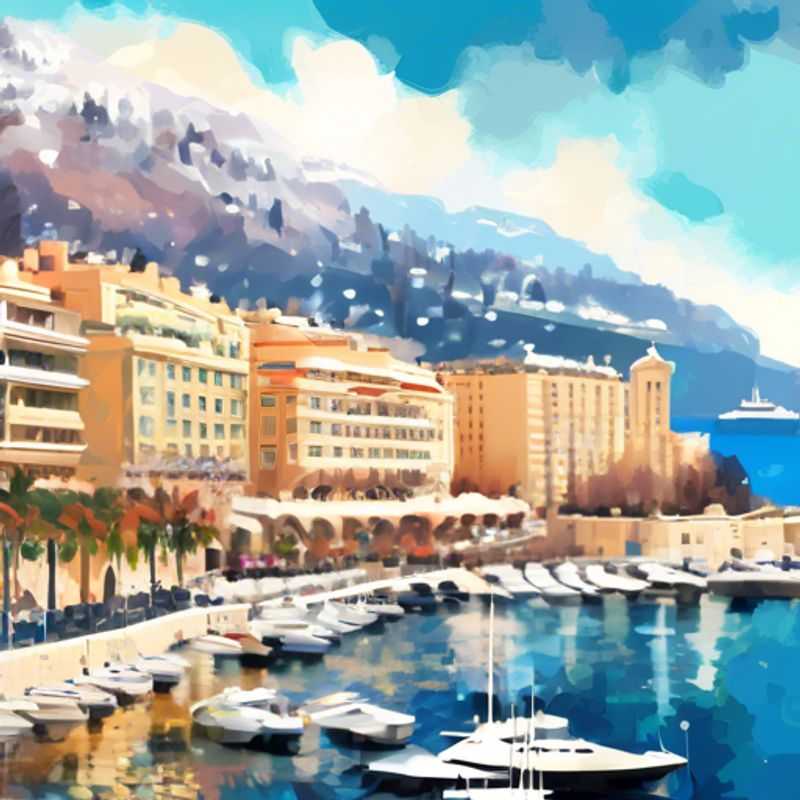 Vue imprenable sur Monaco, illustrant le luxe et le prestige de la principauté.