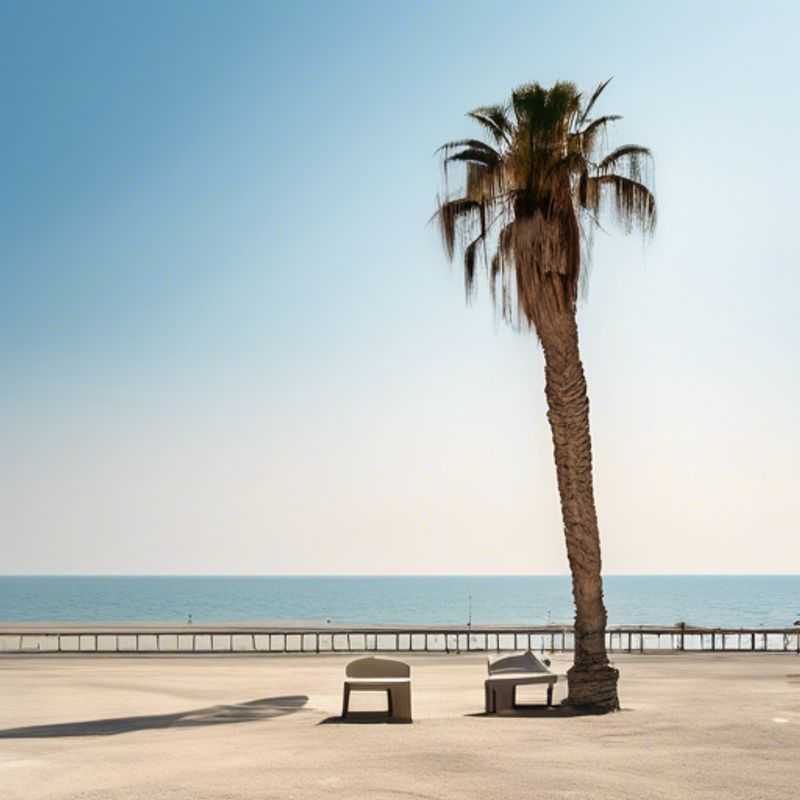 Two eco-conscious travelers marveling at the vibrant fishing boats and serene waterfront of Larnaca, Cyprus, as they soak up the sun and embrace the local culture during their 24-hour summer adventure.