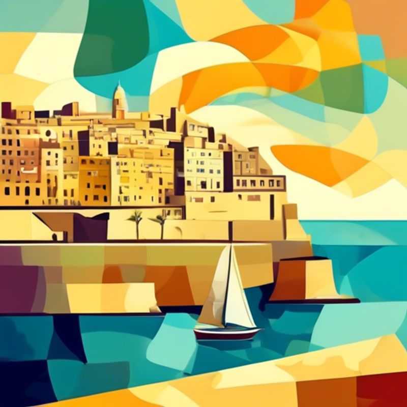 Two couples strolling hand-in-hand through the charming, sun-dappled streets of Valletta, Malta, taking in the historic architecture and vibrant culture during their week-long spring getaway as The Romantic Travelers.