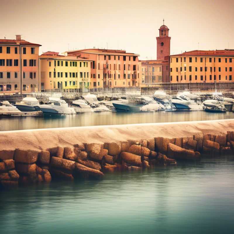Livourne, Italie : Vue pittoresque illustrant le coût de la vie dans cette ville portuaire.